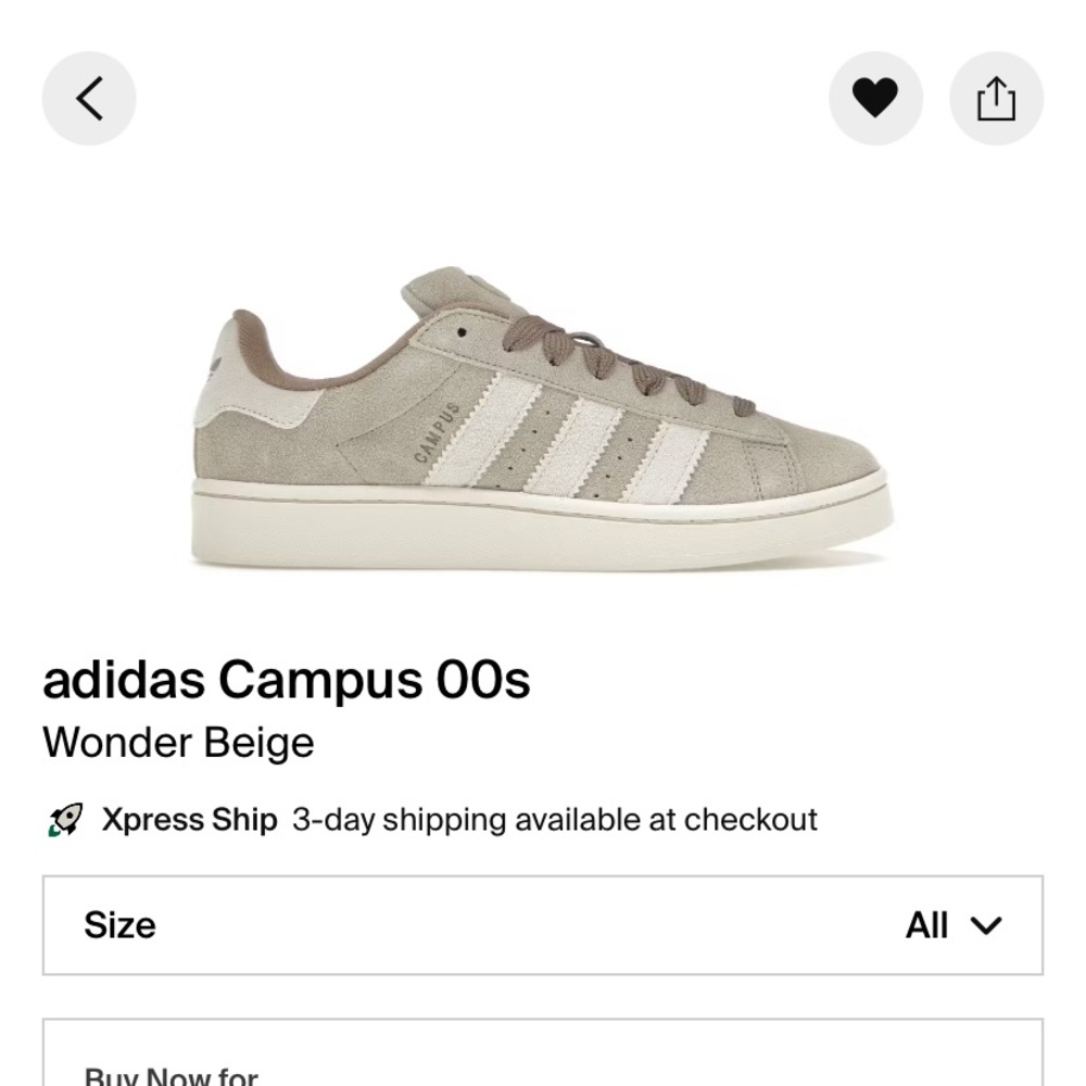 ☽ Adidas Campus 00s Wonder Beige - Picture 9 of 9